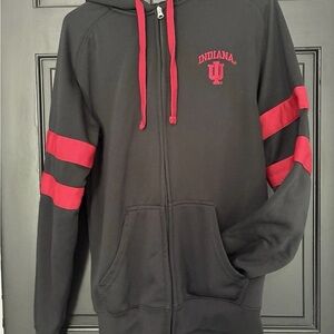 Indiana Hoosiers Football Full Zip Hoodie Jacket IU Men’s Small Knights Apparel